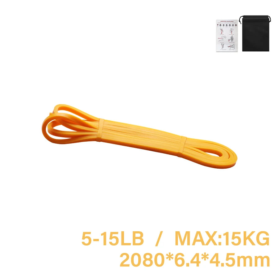 Heavy-Duty Natural Latex Resistance Band for Comprehensive Strength Training and Pilates