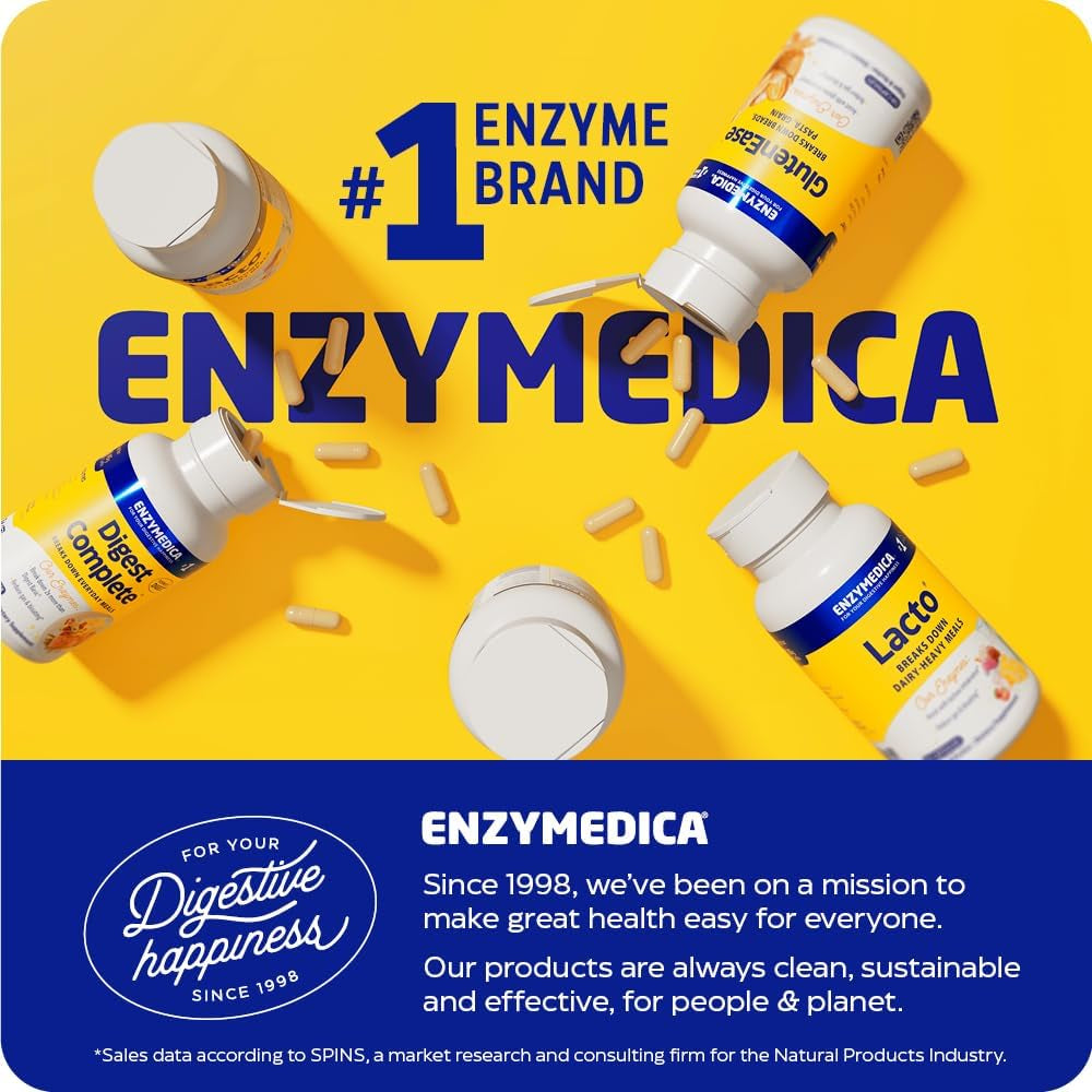 Unlock Optimal Digestion with Enzymedica Digest Gold + Atpro - Advanced Digestive Enzymes for Large Meals, 240 Capsules