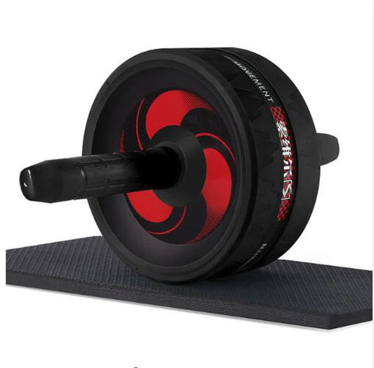 2-in-1 Silent Ab Roller and Jump Rope with Mat for Comprehensive Arm, Waist, and Leg Workouts - Gym Fitness Equipment