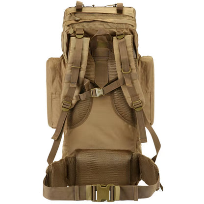 70L Large Tactical Backpack for Outdoor Activities - Waterproof and Durable Nylon for Hiking, Camping, and Climbing