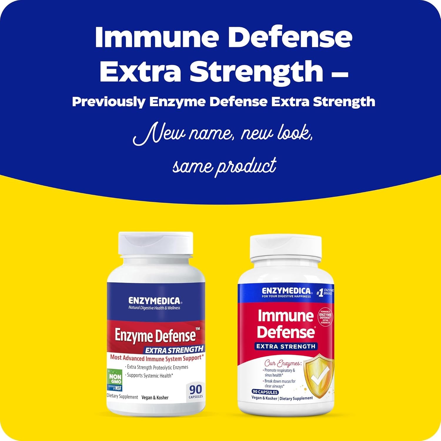 Boost Your Immunity with Enzymedica Immune Defense Extra Strength - 90 Powerful Capsules for Enhanced Immune and Respiratory Support