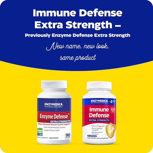 Boost Your Immunity with Enzymedica Immune Defense Extra Strength - 90 Powerful Capsules for Enhanced Immune and Respiratory Support