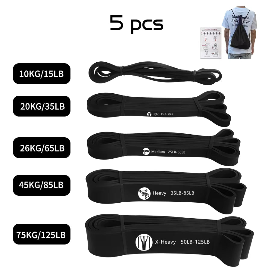 Heavy-Duty Natural Latex Resistance Band for Comprehensive Strength Training and Pilates