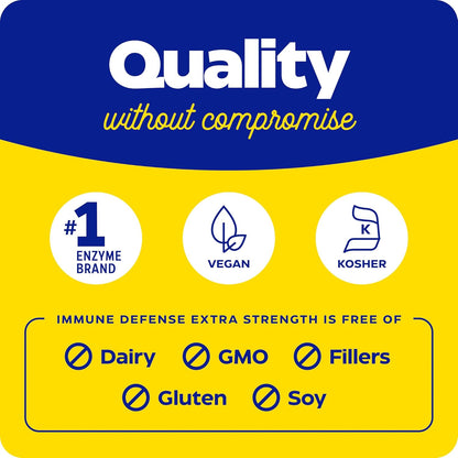 Boost Your Immunity with Enzymedica Immune Defense Extra Strength - 90 Powerful Capsules for Enhanced Immune and Respiratory Support