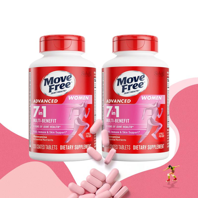 Move Free Advanced Joint Health 7-In-1 Combined Set for Men & Women - Multi-Ingredient Glucosamine Formula for Optimum Joint Support - Fitness Supplement - Healthcare