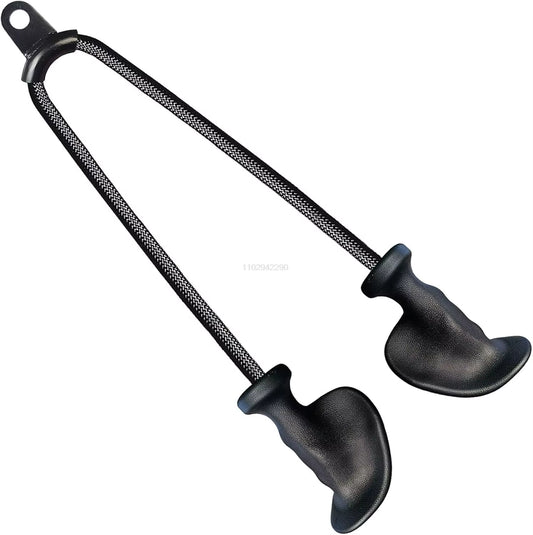 Fitness Biceps and Triceps Rope Pull Down Grip Handles for Cable Machines - Muscle Building Pulley Attachment for Back Exercises