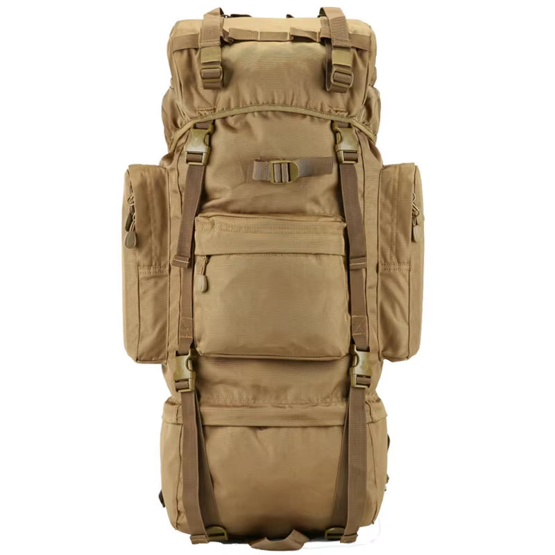70L Large Tactical Backpack for Outdoor Activities - Waterproof and Durable Nylon for Hiking, Camping, and Climbing