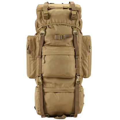 70L Large Tactical Backpack for Outdoor Activities - Waterproof and Durable Nylon for Hiking, Camping, and Climbing