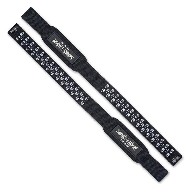 Jerkfit Death Straps - Weight Lifting Straps for Men, Women to Improve Control - Durable Wrist Straps for Weightlifting, Gym Workouts, Deadlifts, Powerlifting - Gym Straps with Ultra Thick Neoprene Padded Wrist Wrap - 4 Fun Colors - One Size Fits All